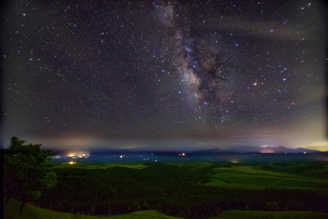 久住高原星空の巡り（10月）