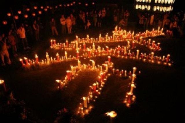 来迎寺　炎の祭典