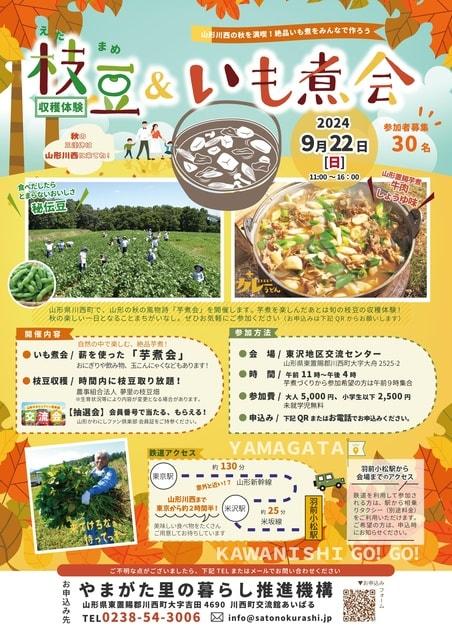 枝豆収穫体験と芋煮会