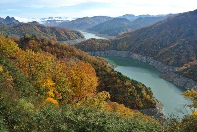 【紅葉・見ごろ】田子倉湖