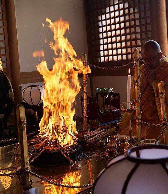 安倍文殊院　十一面観音法要