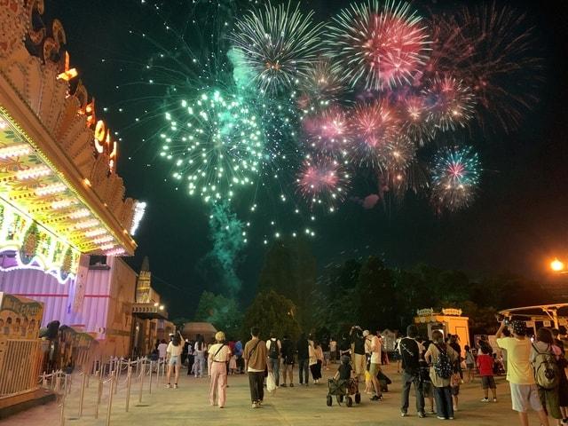 東武動物公園　打ち上げ花火