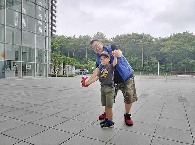 ミニミス・ビードル号紙飛行機を飛ばそう